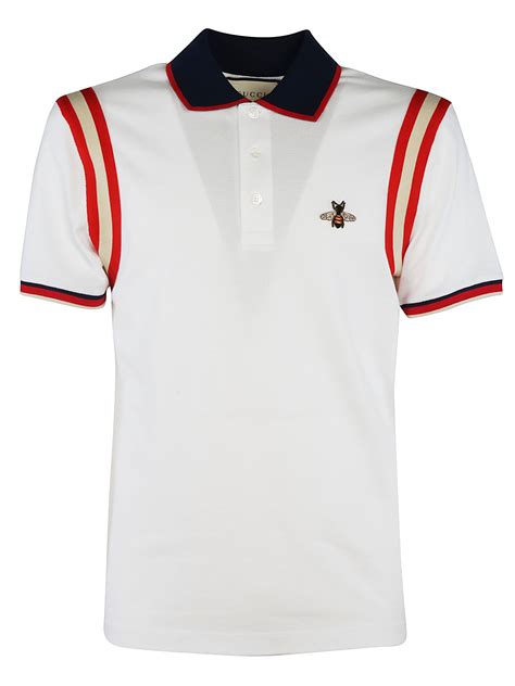 gucci white polo bee